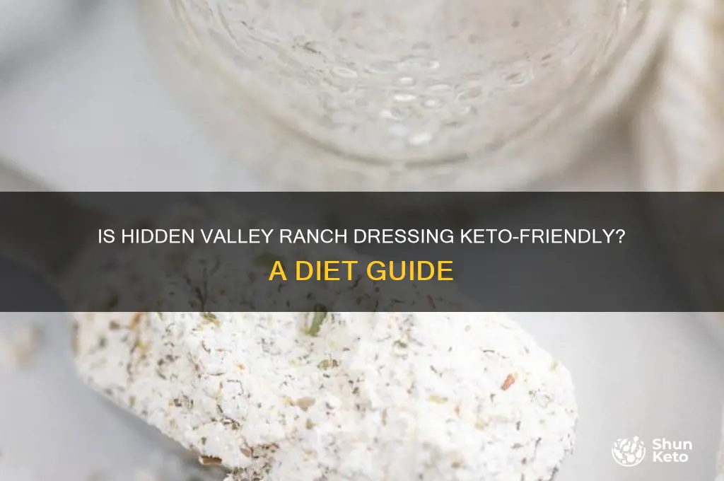 can i have hidden valley ranch dressing on keto