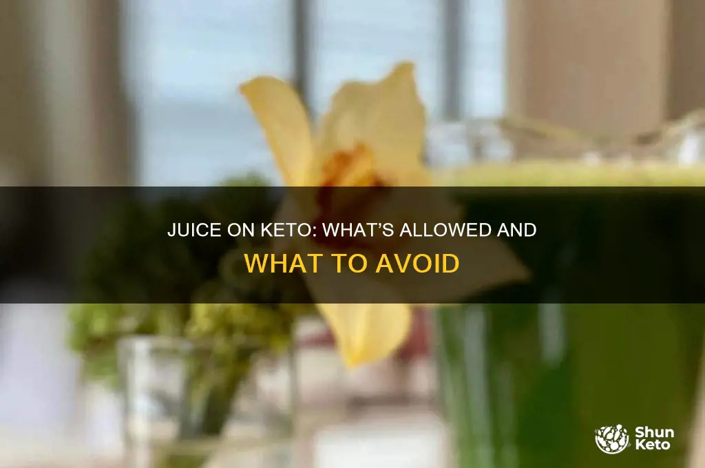 can i have juice on keto diet