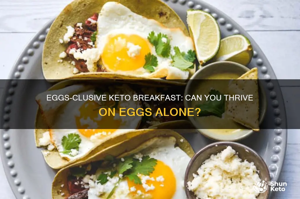 can i have just eggs for breakfast on keto diet