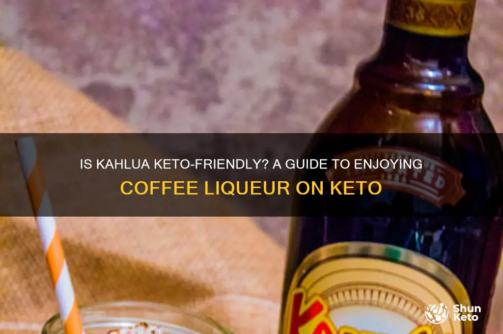 can i have kahlua on keto