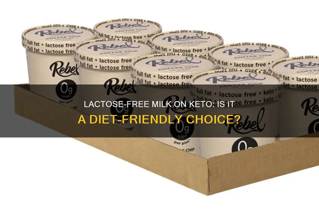 can i have lactose free milk on keto diet