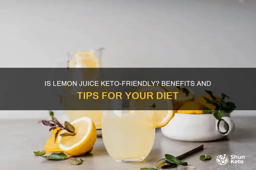 can i have lemon juice on keto diet