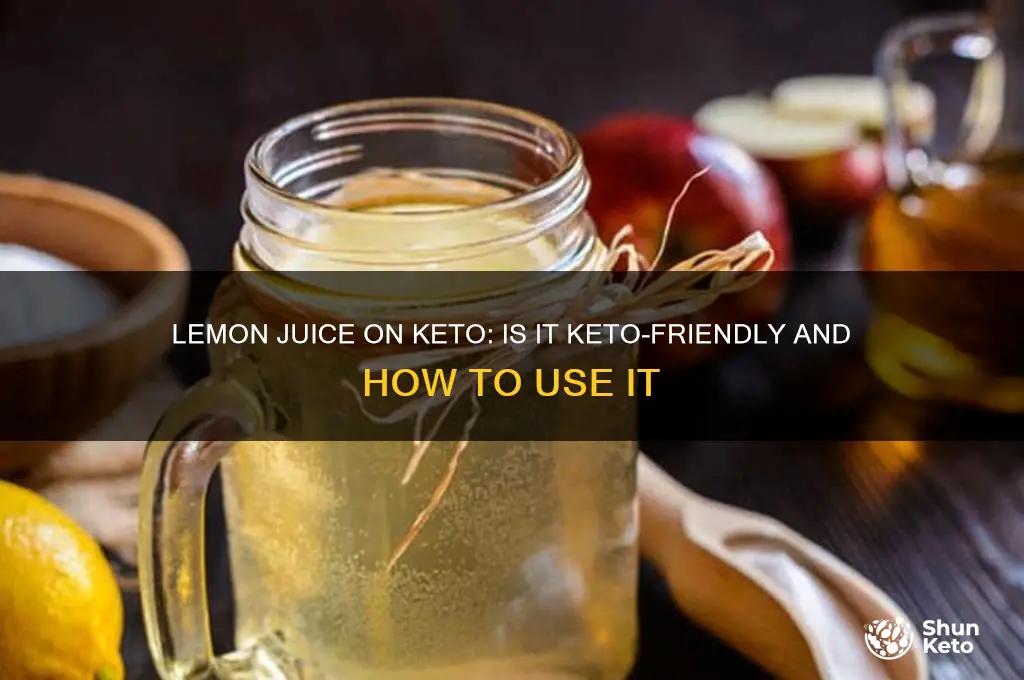 can i have lemon juice on keto