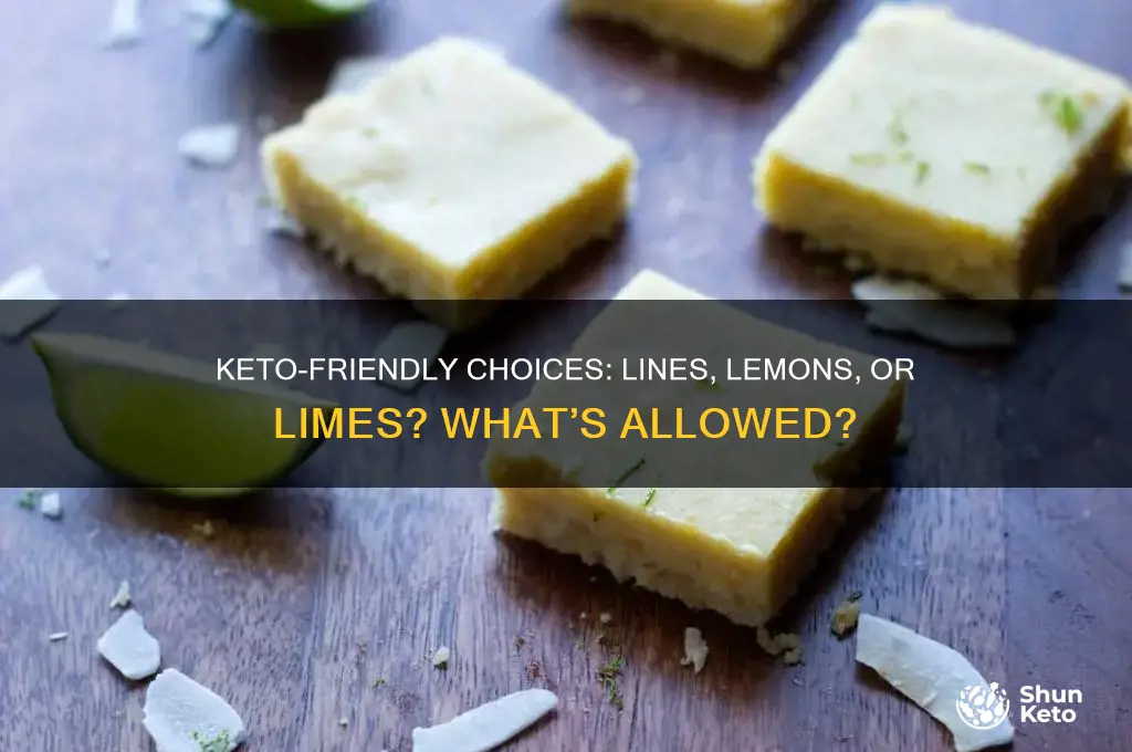 can i have lines or lemons and limes on keto