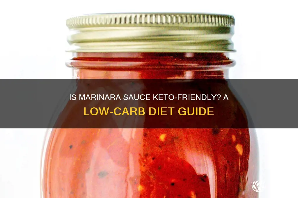 can i have marinara on keto