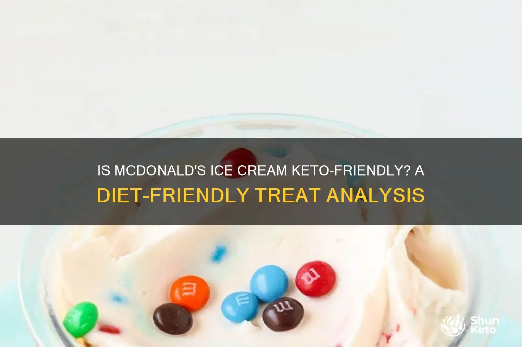 can i have mcdonalds ice cream on keto