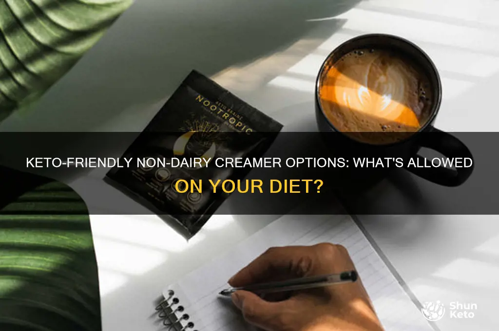 can i have non dairy creamer on keto