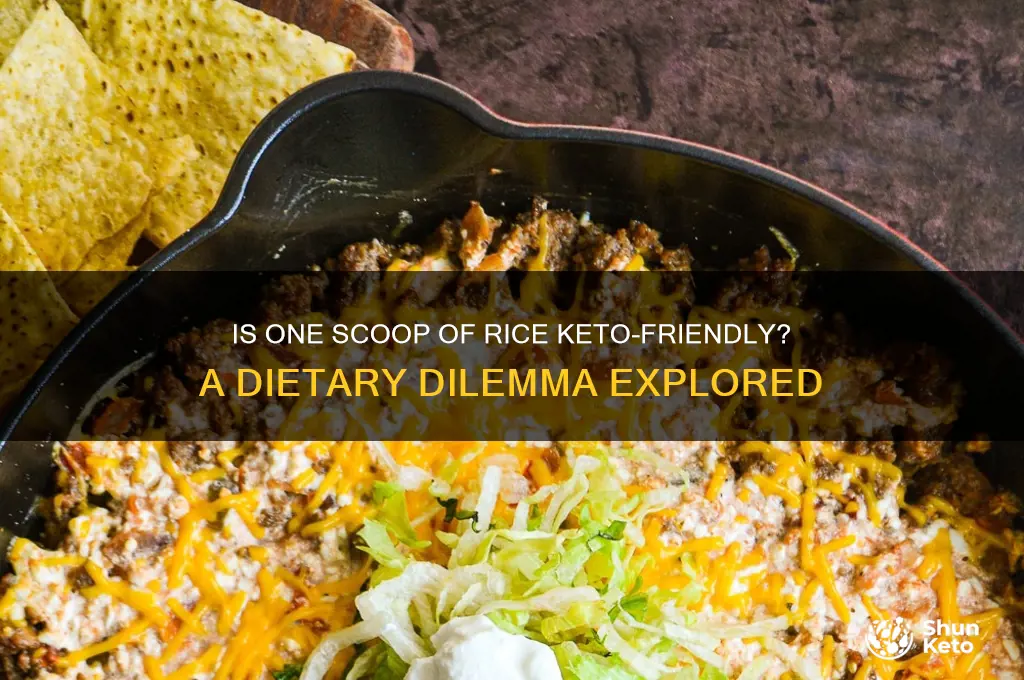 can i have one scoop of rice on keto