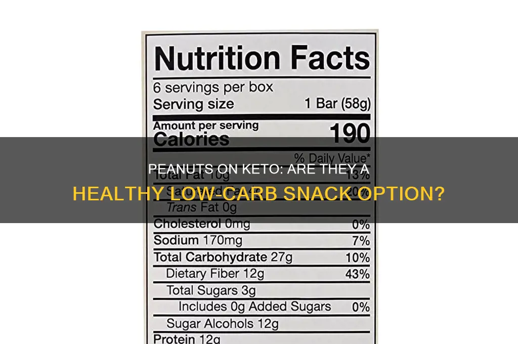 can i have peanuts on keto
