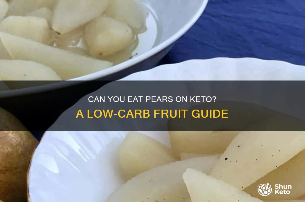 can i have pear on keto
