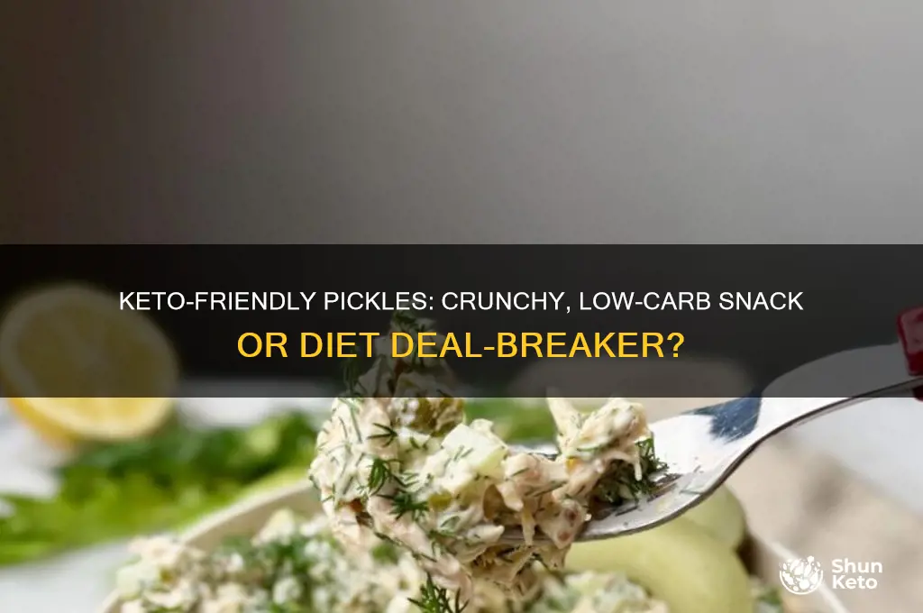 can i have pickles on keto