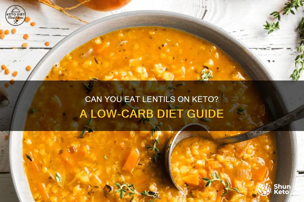 can i have qlentils on keto diet
