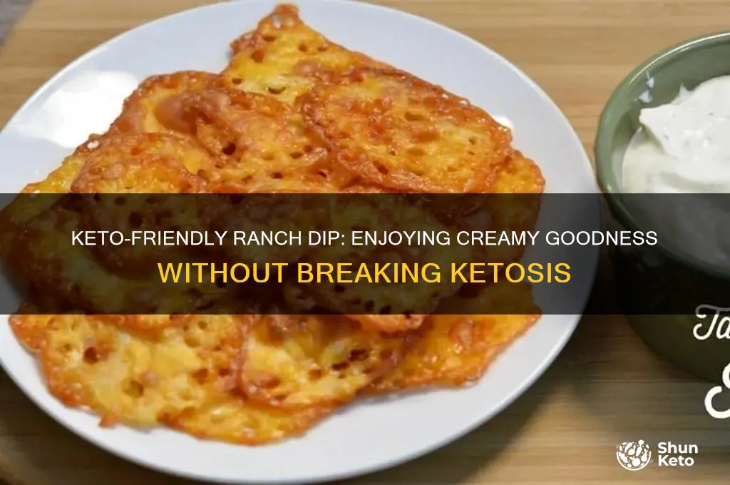 can i have ranch dip on keto