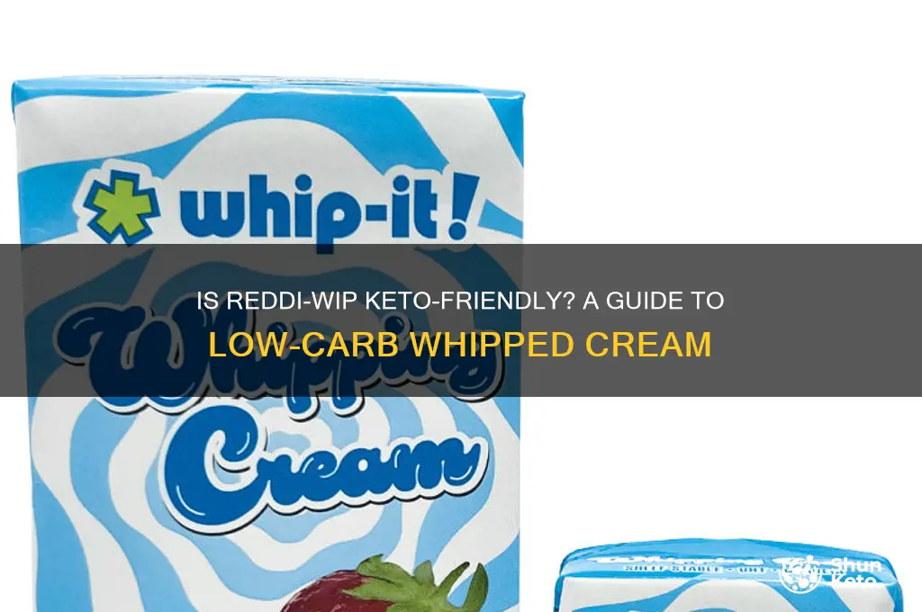 can i have reddi whip on keto