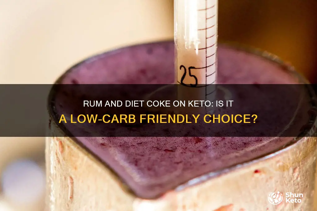 can i have rum and diet coke on keto