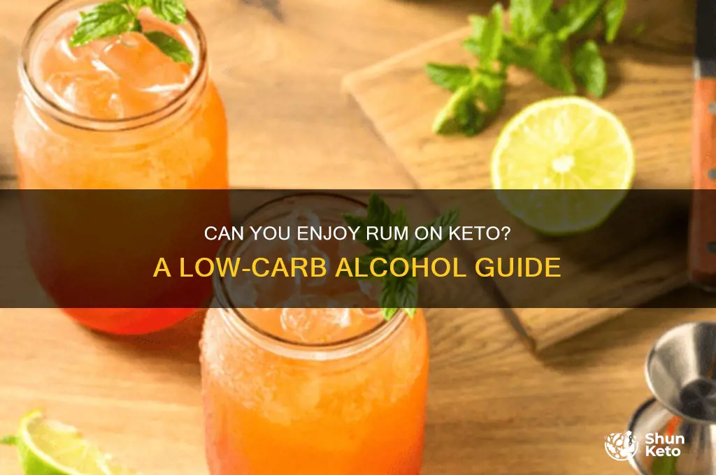 can i have rum on keto
