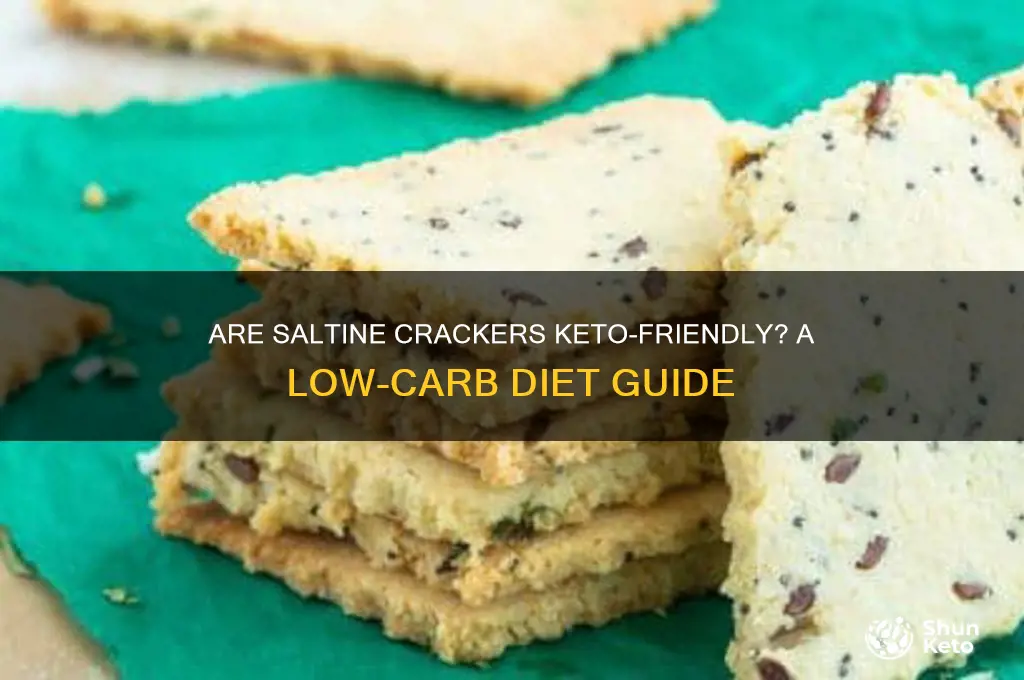 can i have saltine crackers on keto diet