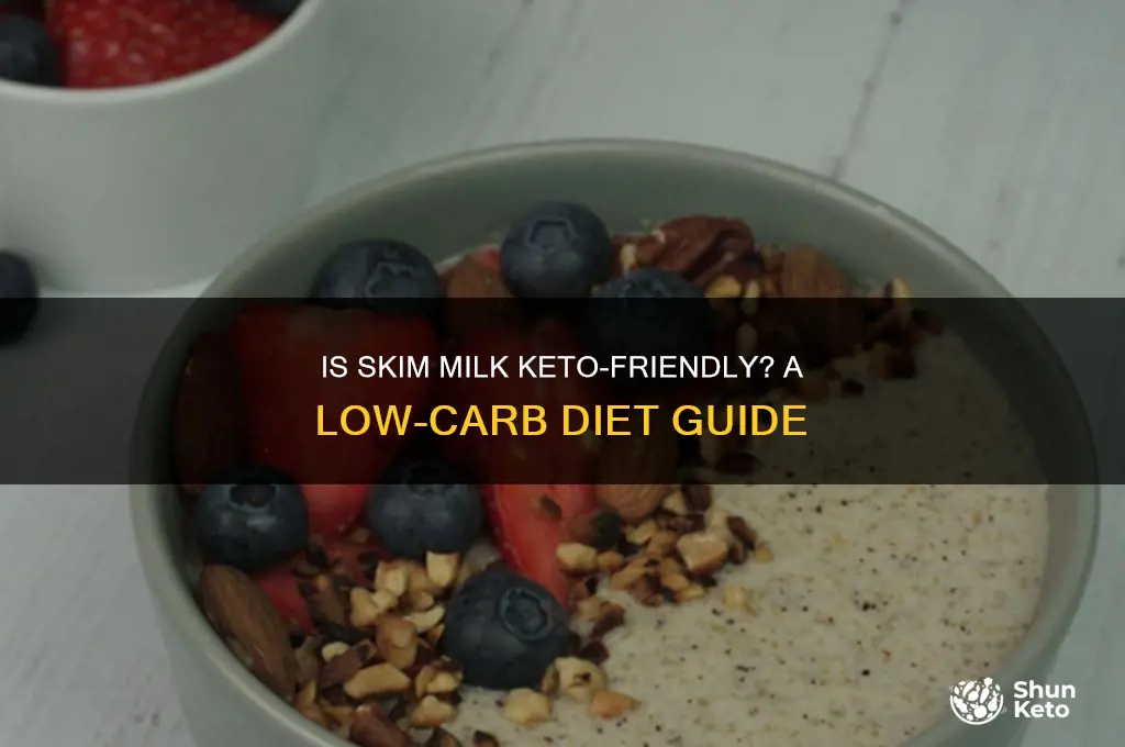 can i have skim milk on keto