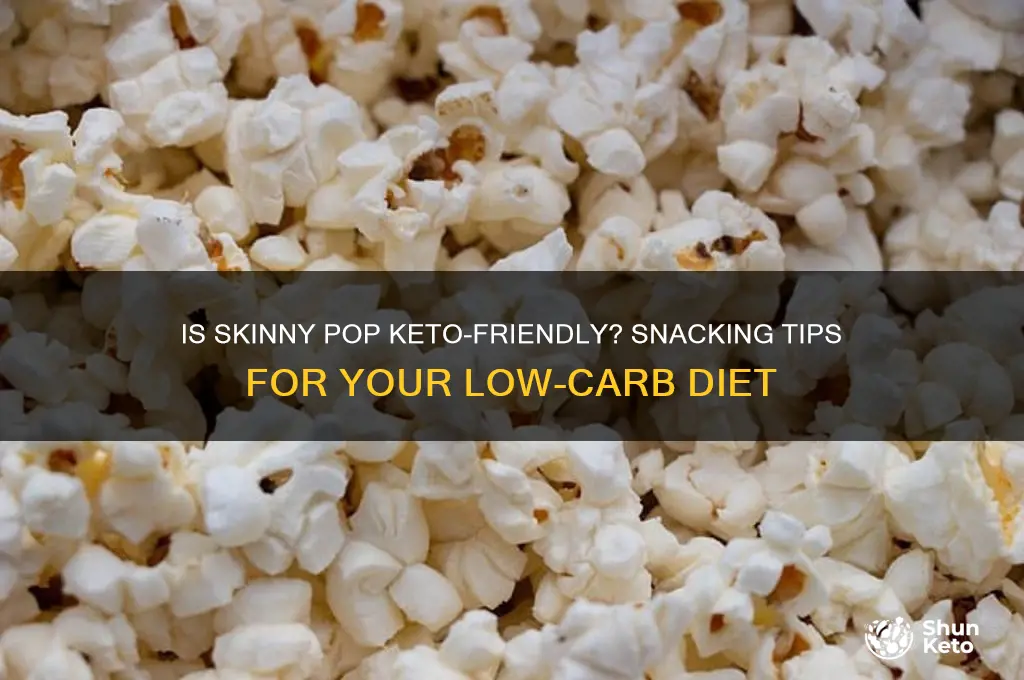 can i have skinny pop on keto diet