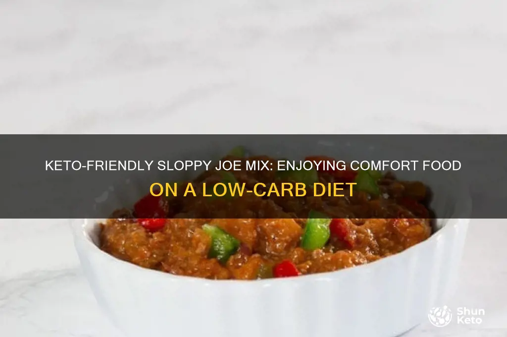 can i have sloppy joe mix on keto