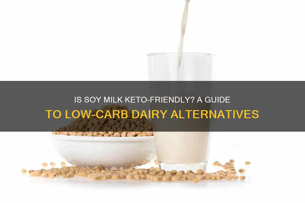 can i have soy milk on keto