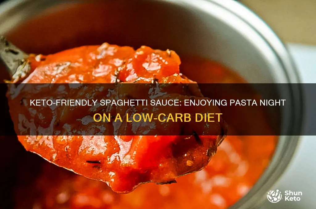 can i have spaghetti sauce on keto diet
