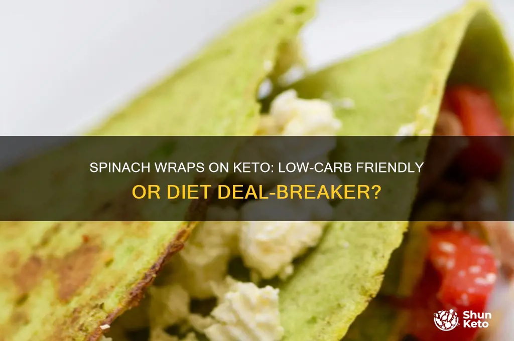 can i have spinach wrap on keto