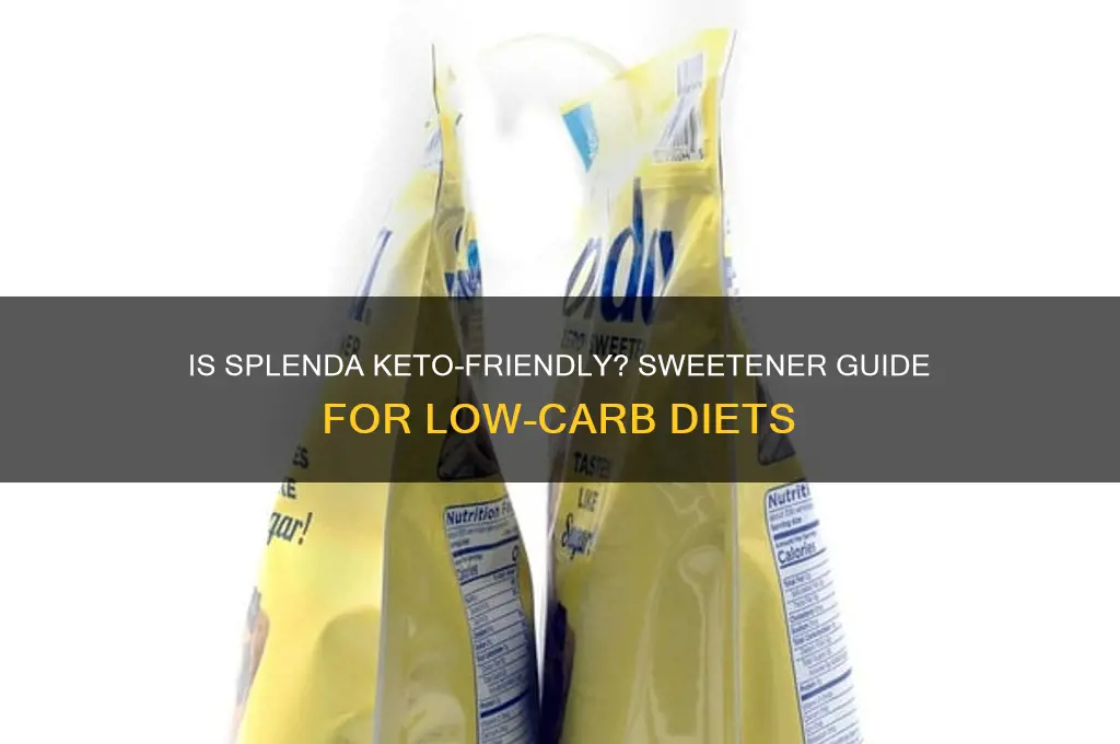 can i have splenda on keto diet