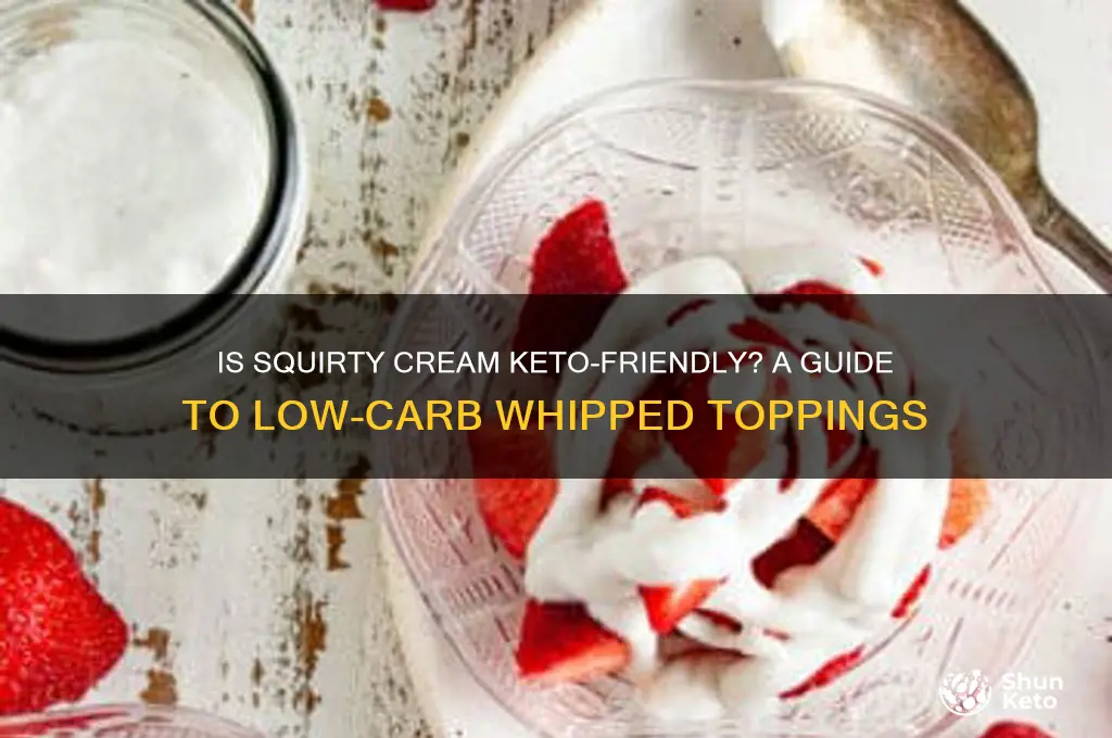 can i have squirty cream on keto