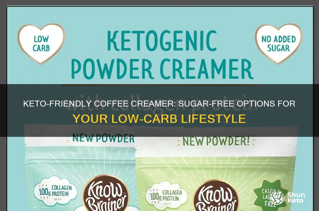 can i have sugar free coffee creamer on keto diet