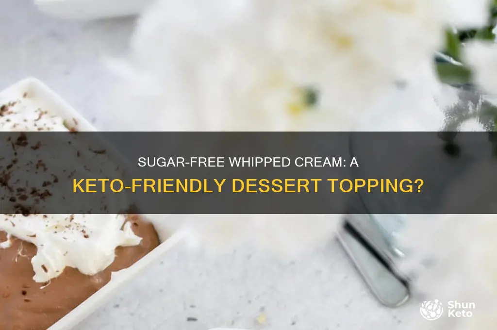 can i have sugar free whipped cream on keto