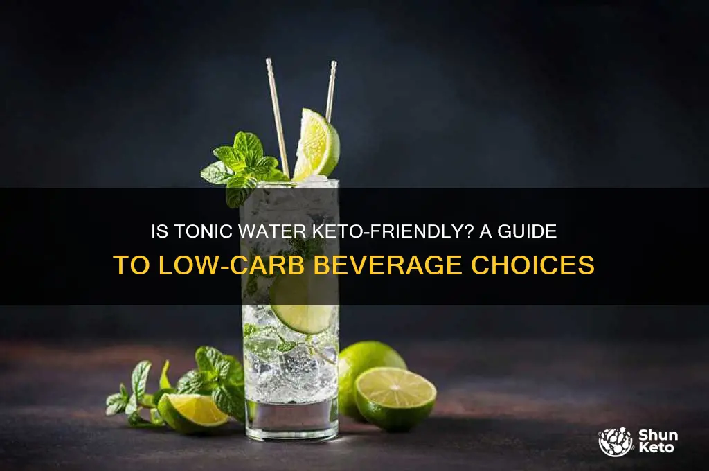 can i have tonic water on keto diet