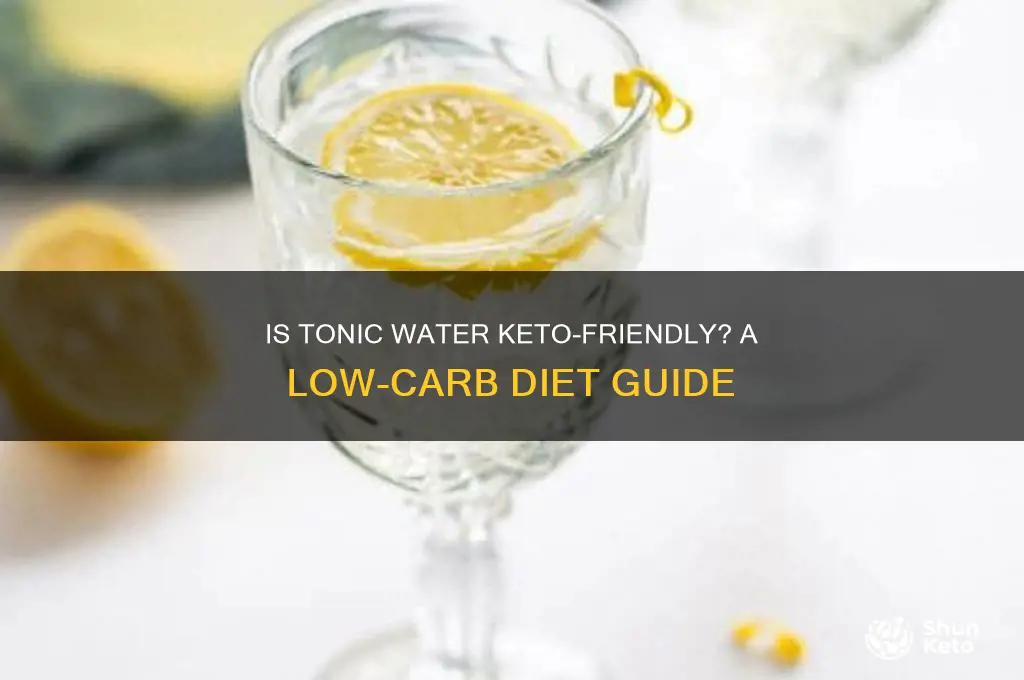 can i have tonic water on keto