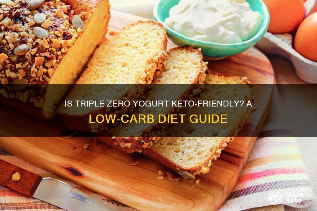 can i have triple zero yogurt on keto