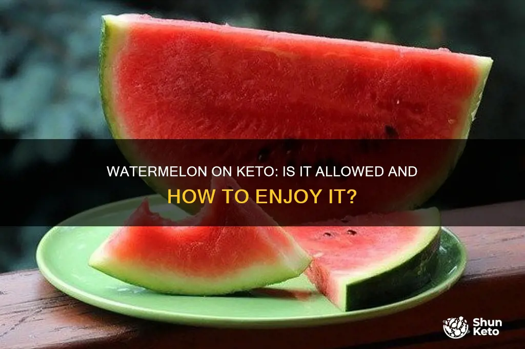 can i have watermelon on a keto diet