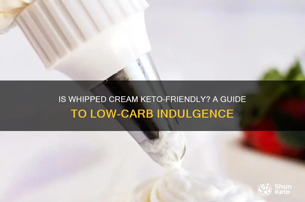 can i have whip cream on keto