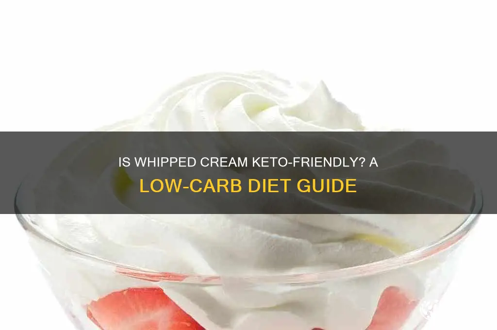 can i have whipped cream on a keto diet