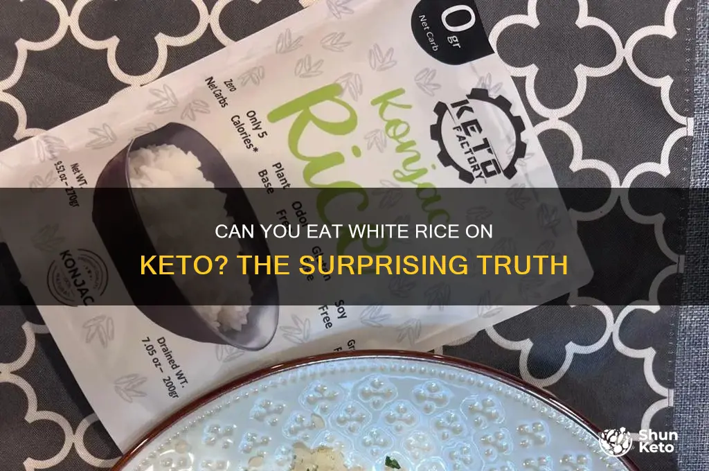 can i have white rice on keto