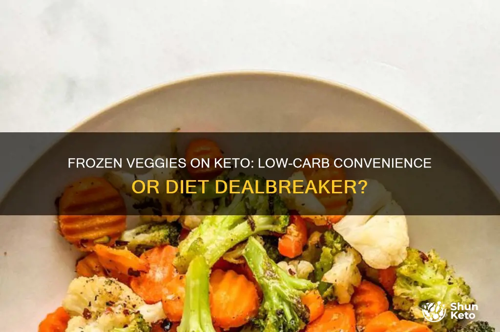 can i ise frozen vegetables on keto diet