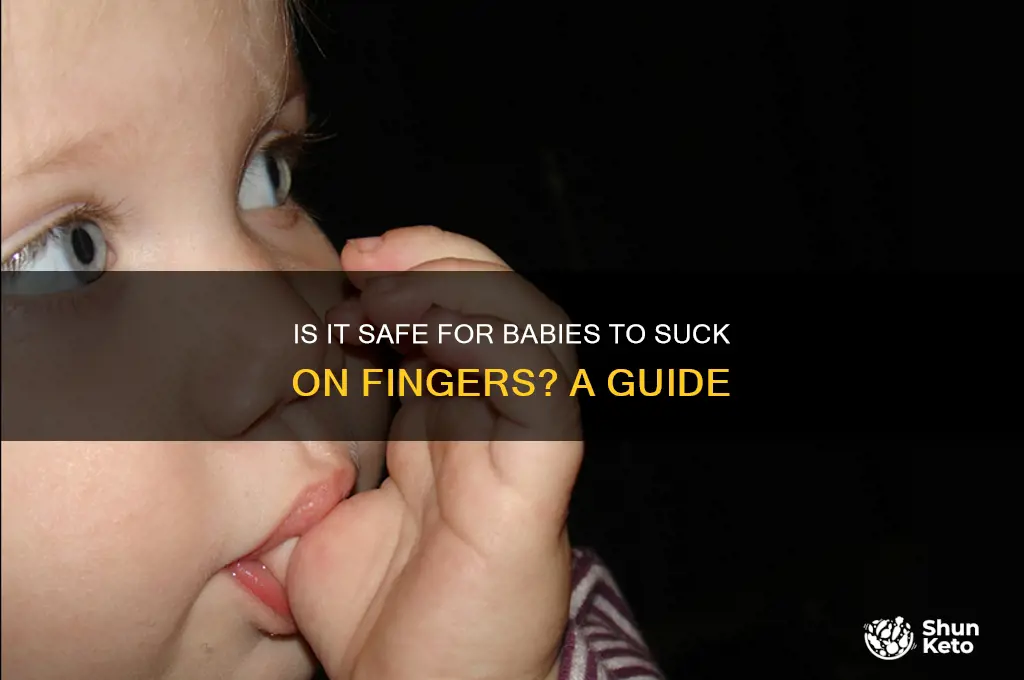 can i ket baby suck on my finger