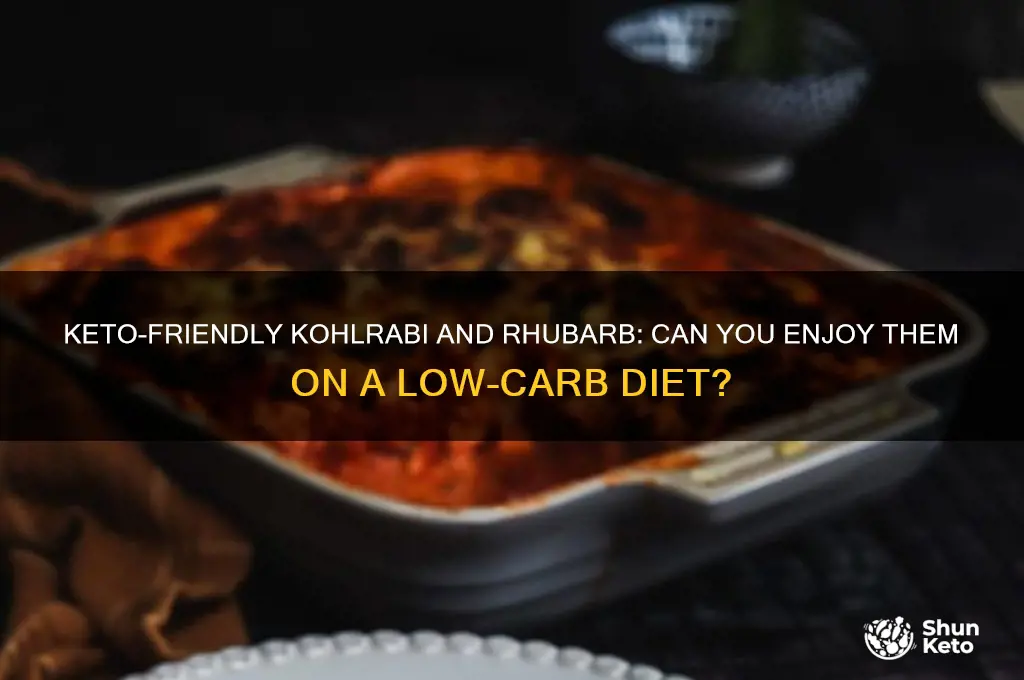 can i kohlrabi rhubarb on keto