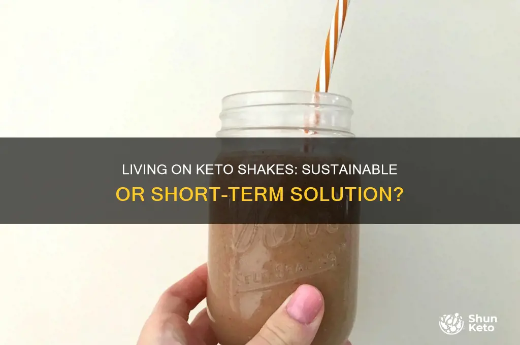 can i live off keto meal replacement shakes