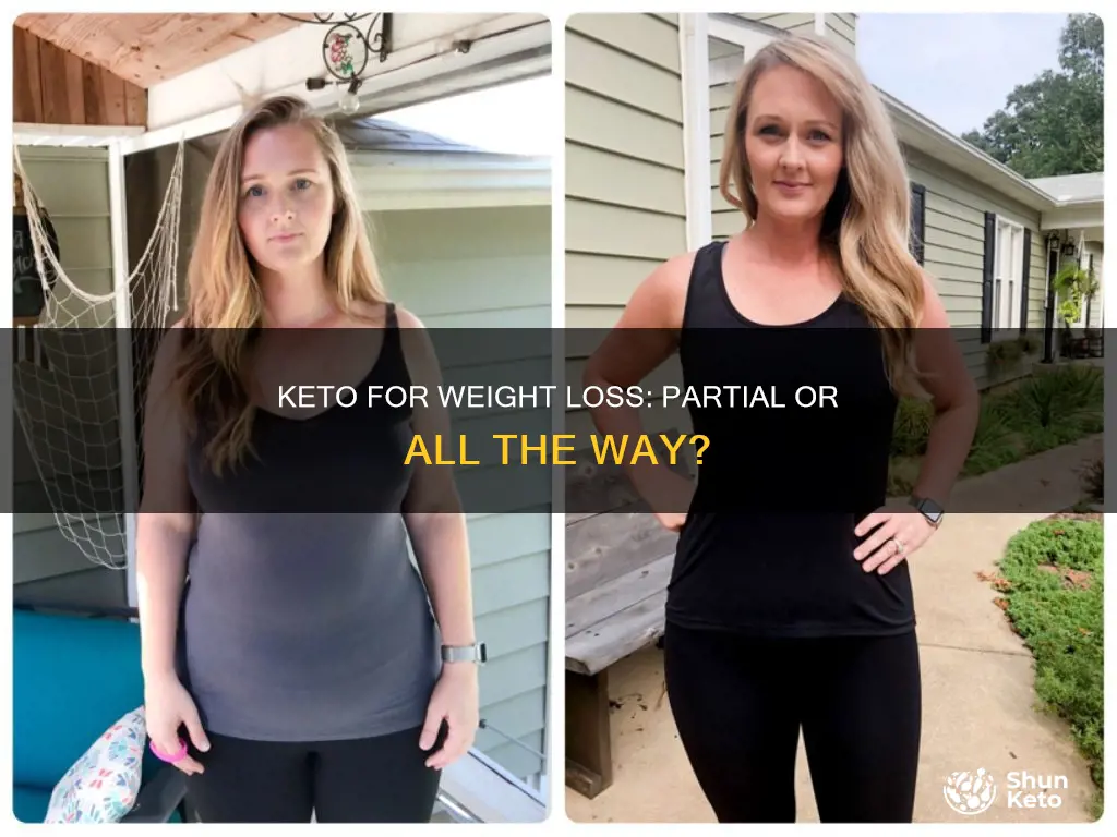 can i lose weight partial keto diet