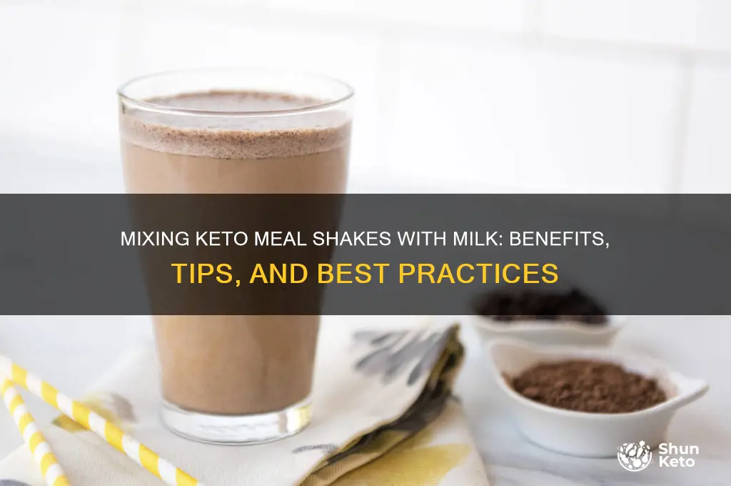 can i mix keto meal shake with milk