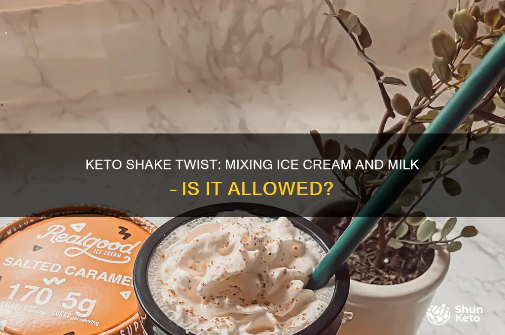 can i mix keto shake with ice cream and milk