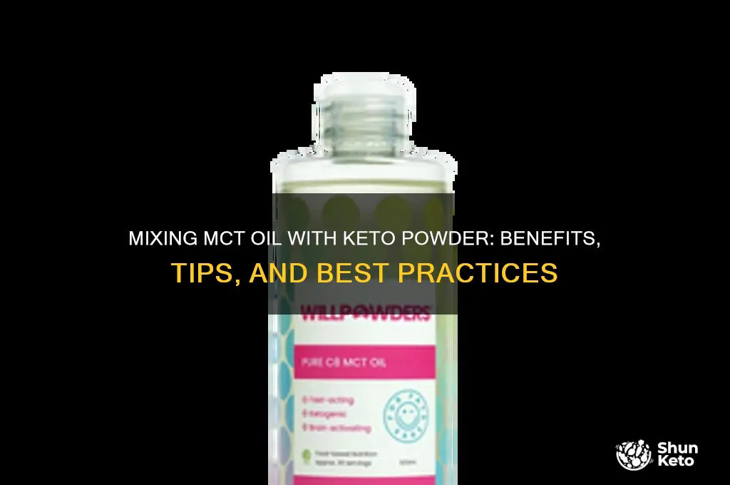 can i mix mct oil with keto powder supplement