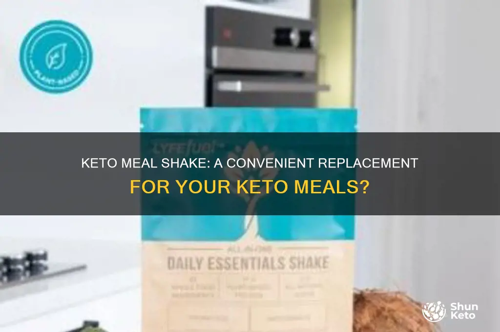 can i replace keto meal with keto meal shake