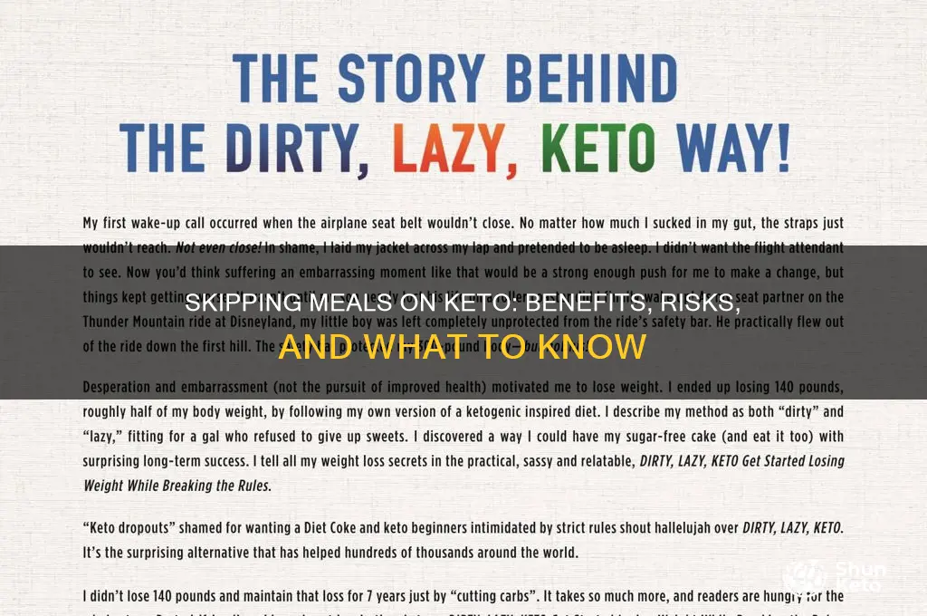 can i skip a meal on keto