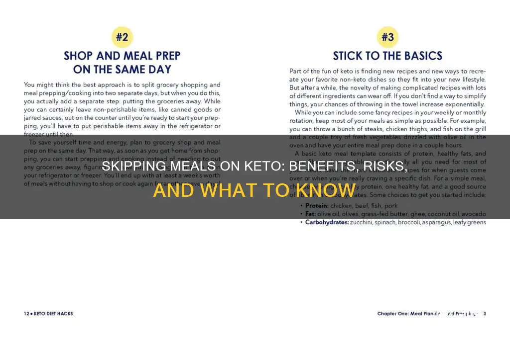 can i skip meals on keto diet