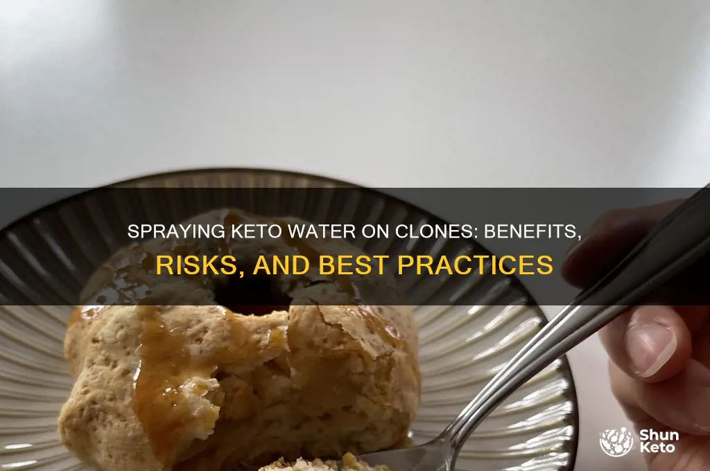 can i spray keto water on clones